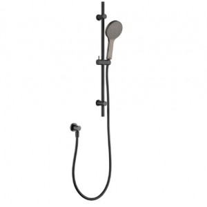 Kaya Rail Shower Matte Black With Gun Metal Head